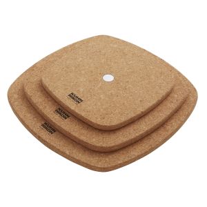 SMART & COMPACT Salvamanteles de corcho Set 3 pzs · Ø 16 cm / 20 cm / 24 cm