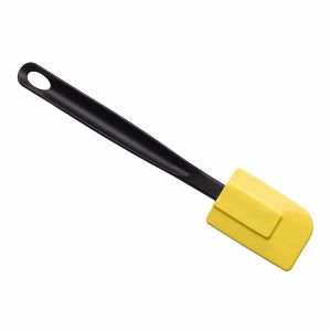 Spatule à pâte à silicone jaune