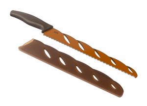 Bread knife brown