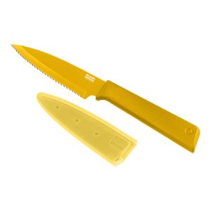 COLORI®+ Paring knife serrated yellow