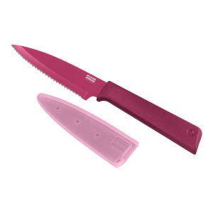 COLORI®+ Cuchillo para pelar de sierra fucsia