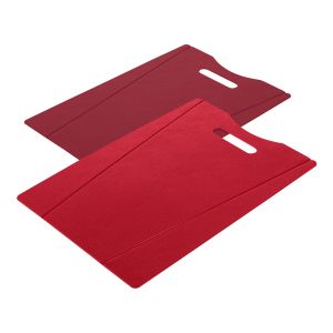 Set tablas de cortar rojo / rojo oscuro 2 pzs