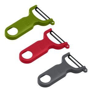 SWISS PEELER Pelador set verde / rojo / gris 3 pzs