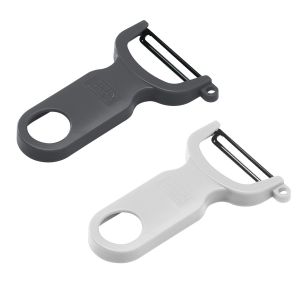 SWISS PEELER Pelador set gris y blanco 2 pzs