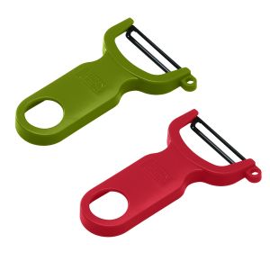 SWISS PEELER Pelador set  rojo y verde 2 pzs