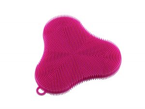 Silicone Scrubber clover pink