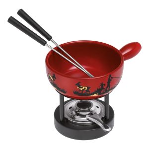 Mini Käsefondue Set Alphornbläser · Ø 15 cm