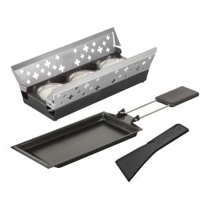 Set de raclette mini Cruz Suiza argénteo