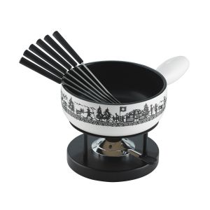 Cheese fondue set induction Alpine Meadow · Ø 23 cm