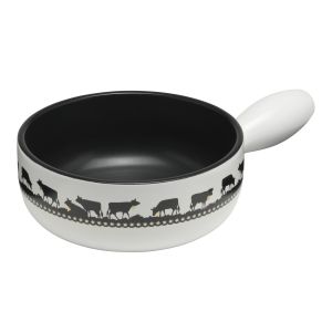 Fondue pot Cow with Golden Bell · Ø 23 cm