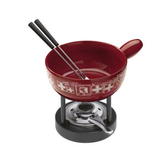 Mini fondue au fromage set Suisse · Ø 15 cm