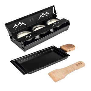 Raclette Set Mini Berge schwarz