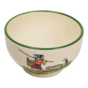 Bowl small Flurina with goat · Ø 14 cm