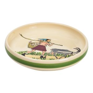 Children's plate Flurina with goat · Ø 18 cm