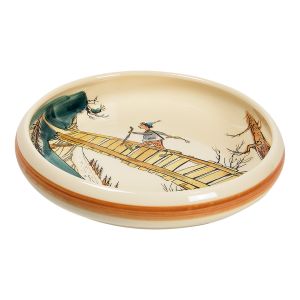 Children's Plate Ursli on the bridge · Ø 18 cm