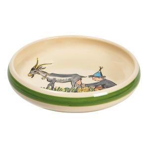 Children's plate Ursli with goat · Ø 18 cm