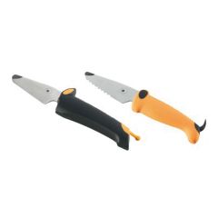 kinderkitchen® Knife set black / orange 2 pcs