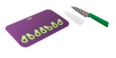 COLORI®+ paring knife / cutting board set (Limited Edition Avocado)