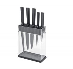 COLORI®+ Set knives grey & block 6 pcs