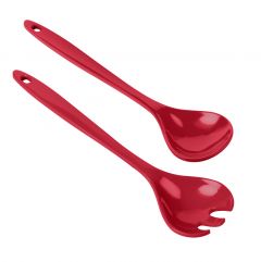 Salad servers red