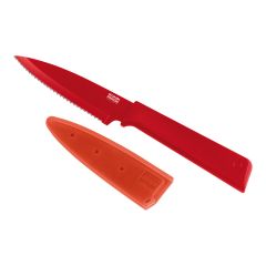 COLORI®+ Paring knife serrated red