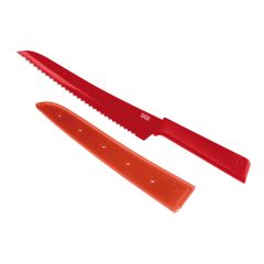 COLORI®+ Cuchillo de pan rojo