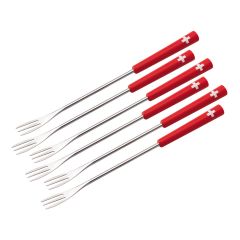 Cheese fondue forks Swiss Cross 6 pcs