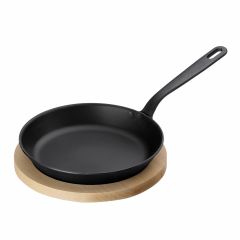 BLACK STAR Rösti pan with wooden coaster  Ø 19 cm