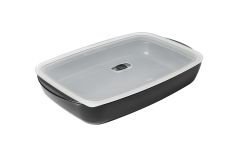 EASY Glass Dish coated with lid medium 2.0 L