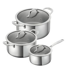 ALLROUND Set  · Saucepan 1.5L / Pots 3.1L / 5.4L