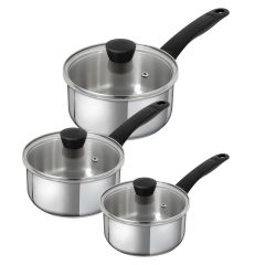 CLASSIC Saucepan Set · Ø 16 cm / 18 cm / 20 cm